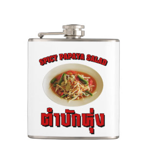 Spicy Papaya Salad [Tam Mak Hung] Isaan Dialect Flachmann