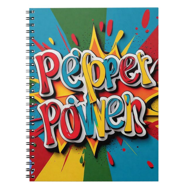 "Spicy Pepper Art" Notizblock (Vorderseite)