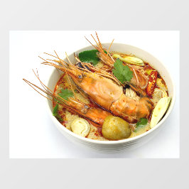 Spicy Prawn Soup Hot Sour Soup Thai Restaurant Fensteraufkleber