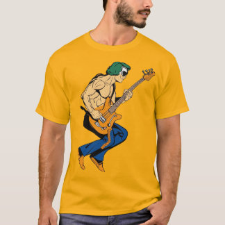 Spicy Serenade: Chili Pfeffergitarrist Sticker Des T-Shirt
