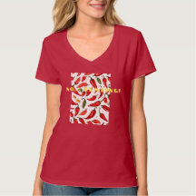 "Spicy Statement: V-Neck Women's T - Shirt