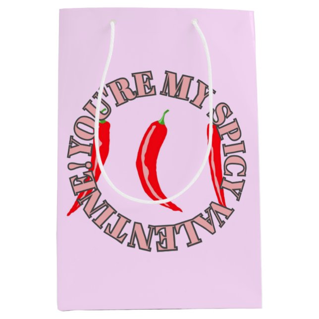 Spicy Valentine Geschenktasche Mittlere Geschenktüte (Vorderseite)