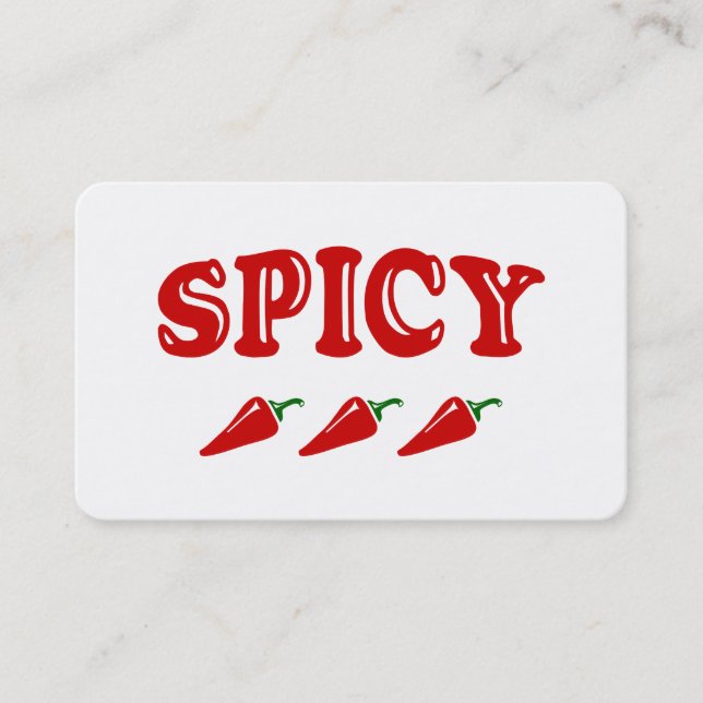 SPICY VISITENKARTE (Vorderseite)