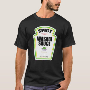 Spicy Wasabi Sauce Flaschenetikett Halloween Kostü T-Shirt