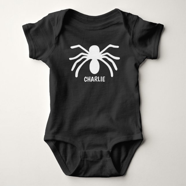 Spider Baby's erstes Halloween Baby Bodysuit Strampler (Vorderseite)
