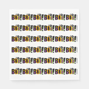 Spider BOO Halloween Serviette