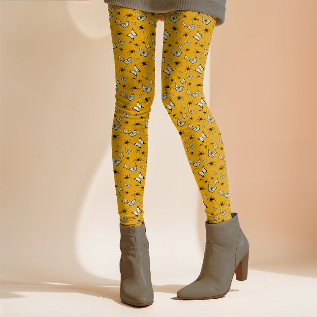 Spider Butterflies Whimsical Halloween Cotattcore Leggings (Von Creator hochgeladen)