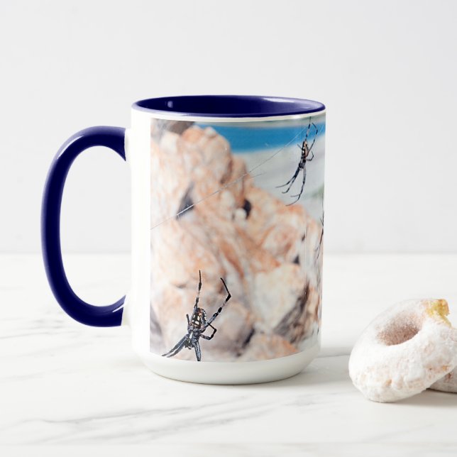 Spider City - Abhängen Tasse (Mit Donut)