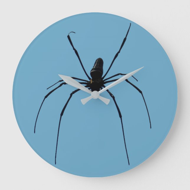 Spider Clock Große Wanduhr (Vorderseite)