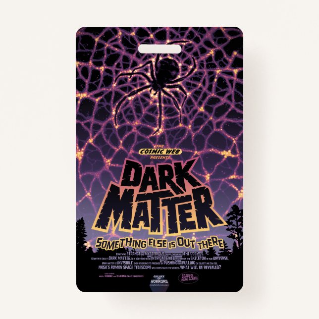 Spider Cosmic Web, Halloween Galaxie der Horror Ausweis (Vorderseite)