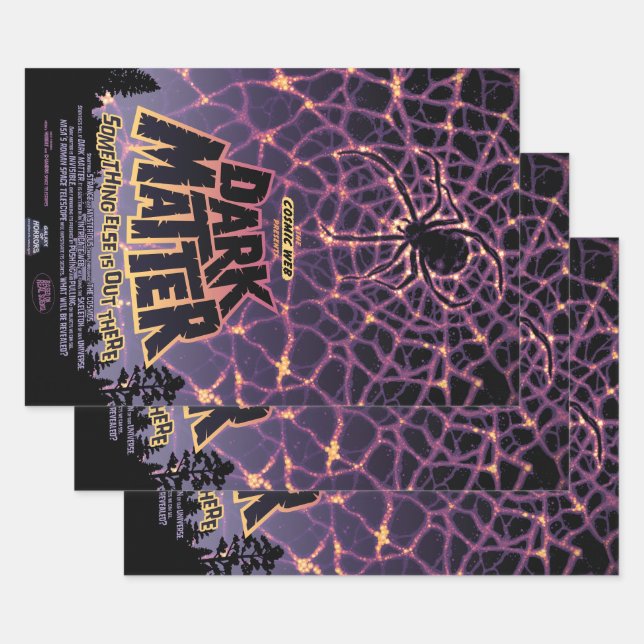 Spider Cosmic Web, Halloween Galaxie der Horror Geschenkpapier Set (Set)