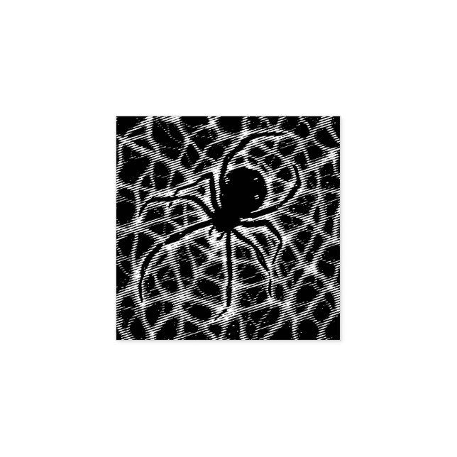 Spider Cosmic Web, Halloween Galaxie der Horror Gummistempel (Prägung)