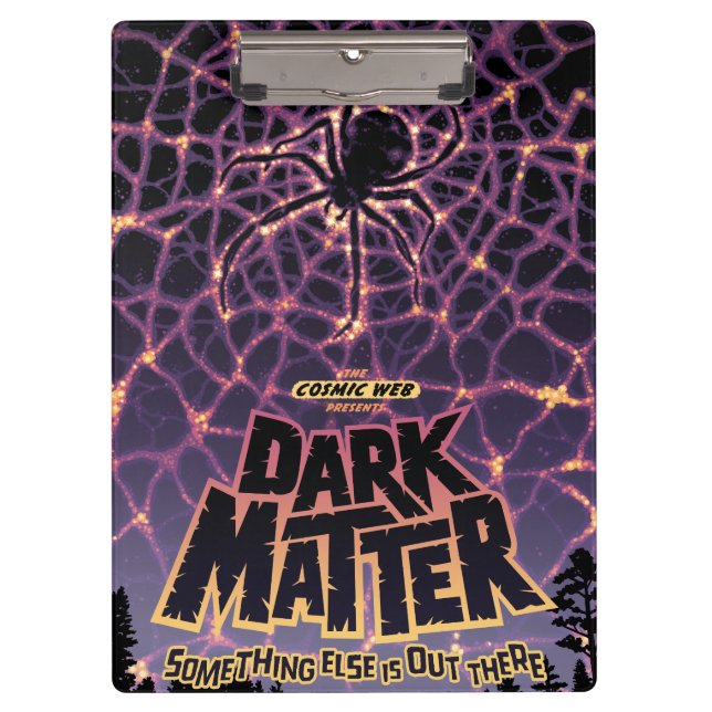 Spider Cosmic Web, Halloween Galaxie der Horror Klemmbrett (Vorderseite)