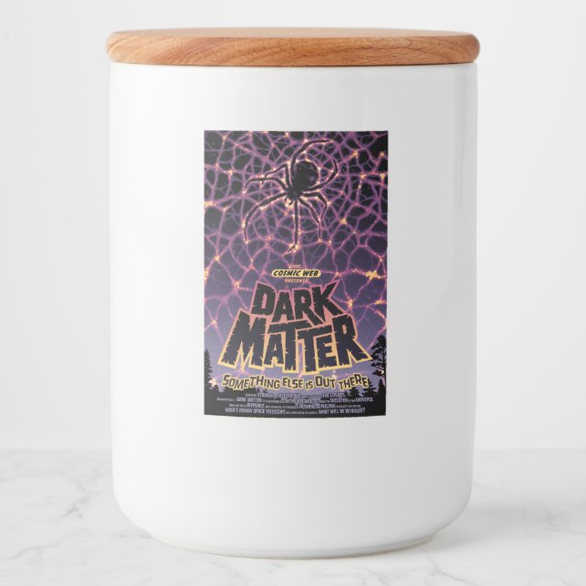 Spider Cosmic Web, Halloween Galaxie der Horror Lebensmitteletikett (Vorderseite)