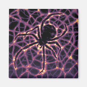 Spider Cosmic Web, Halloween Galaxie der Horror Magnet