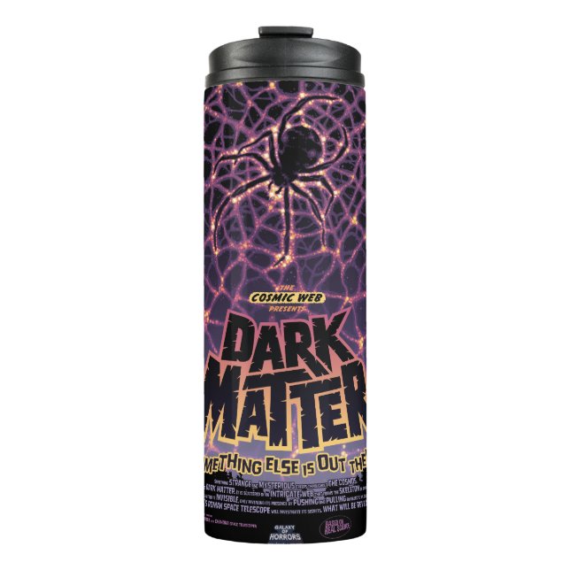 Spider Cosmic Web, Halloween Galaxie der Horror Thermosbecher (Vorderseite)