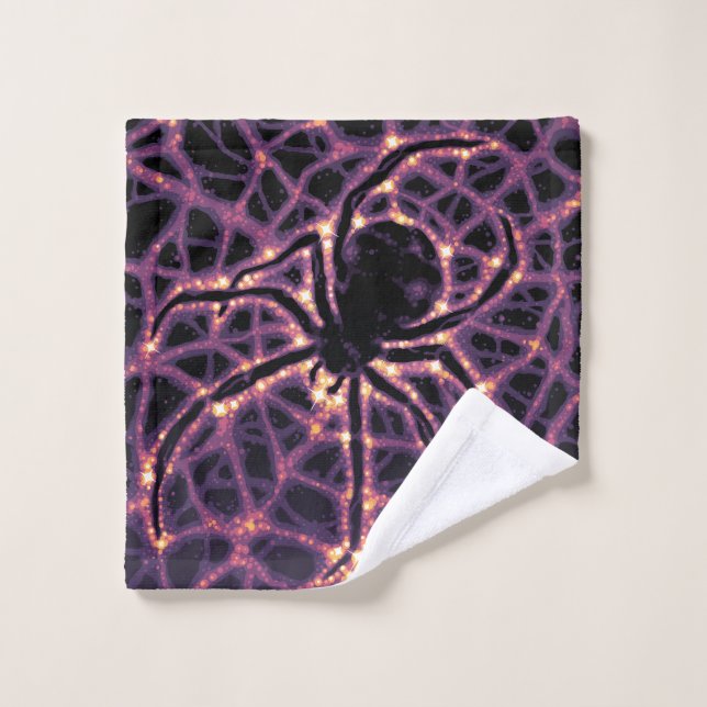 Spider Cosmic Web, Halloween Galaxie der Horror Waschlappen (Waschlappen)
