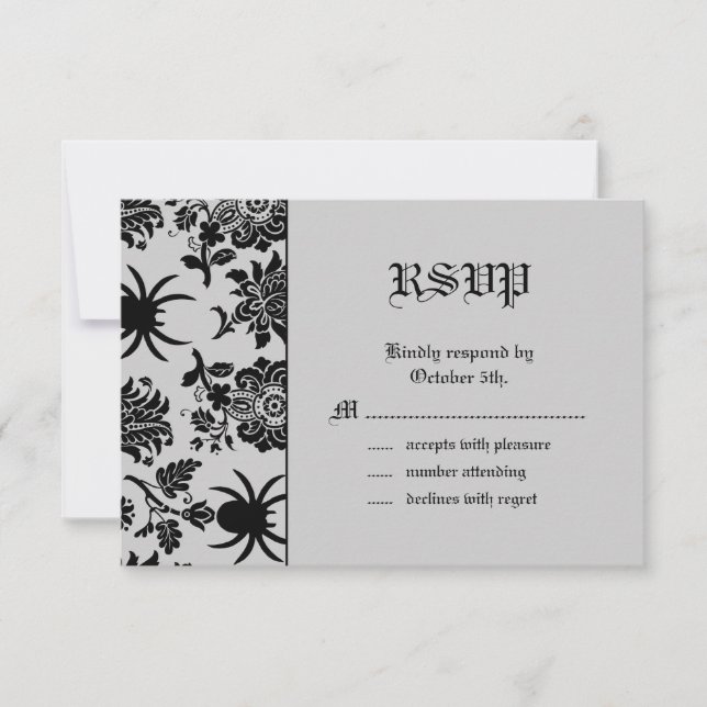 Spider Damask RSVP (Devant)