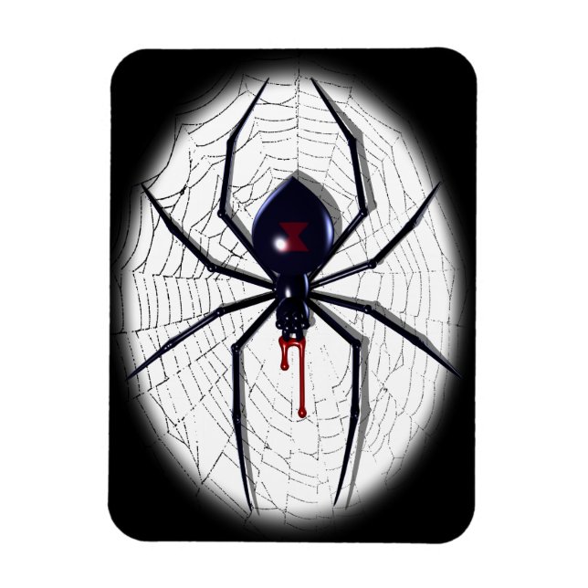 Spider de veuve noire Magnets flexibles (Vertical)