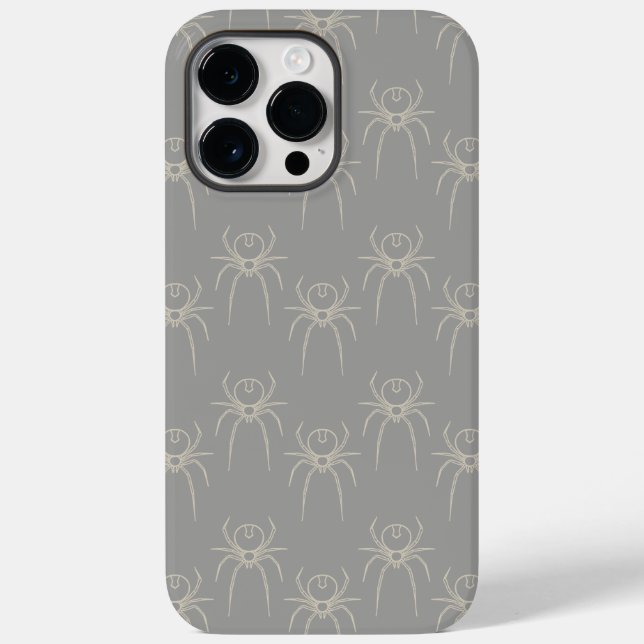Spider - Ghost Gray und Bone White Case-Mate iPhone 14 Pro Max Hülle (Rückseite)