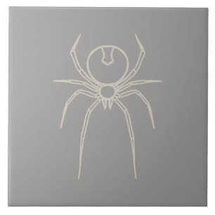 Spider - Ghost Gray und Bone White Fliese