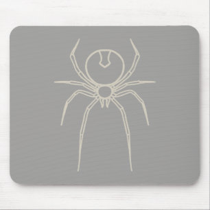 Spider - Ghost Gray und Bone White Mousepad