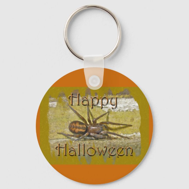 Spider Halloween Holiday Coordinated Items Schlüsselanhänger (Vorderseite)
