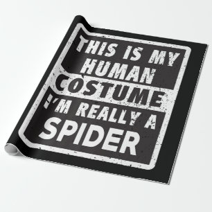 Spider Halloween Kostüm Funny Spider Kostümgeschen Geschenkpapier