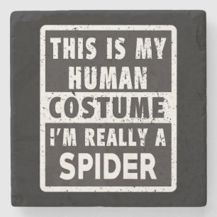 Spider Halloween Kostüm Funny Spider Kostümgeschen Steinuntersetzer