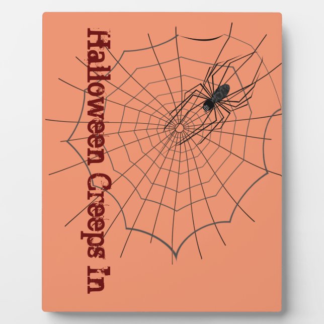 Spider Halloween Plaque Fotoplatte (Vorderseite)