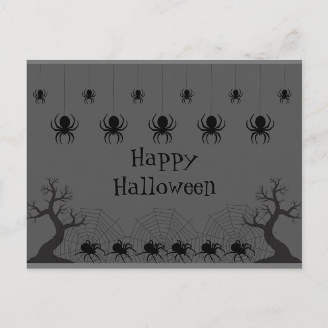 Spider Halloween Postcard Postkarte (Vorderseite)