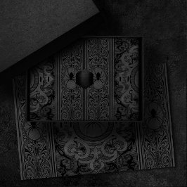 Spider Hexe | Graue Fantasy Spiderweb Geblüht Seidenpapier