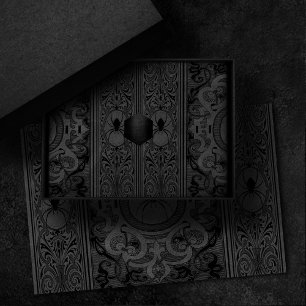 Spider Hexe   Graue Fantasy Spiderweb Geblüht Seidenpapier