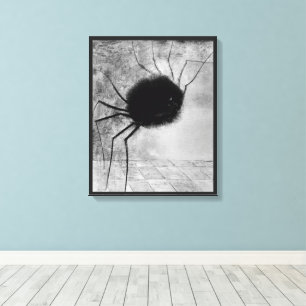 Spider lächeln von Odilon Redon, Vintages Hallowee Leinwanddruck