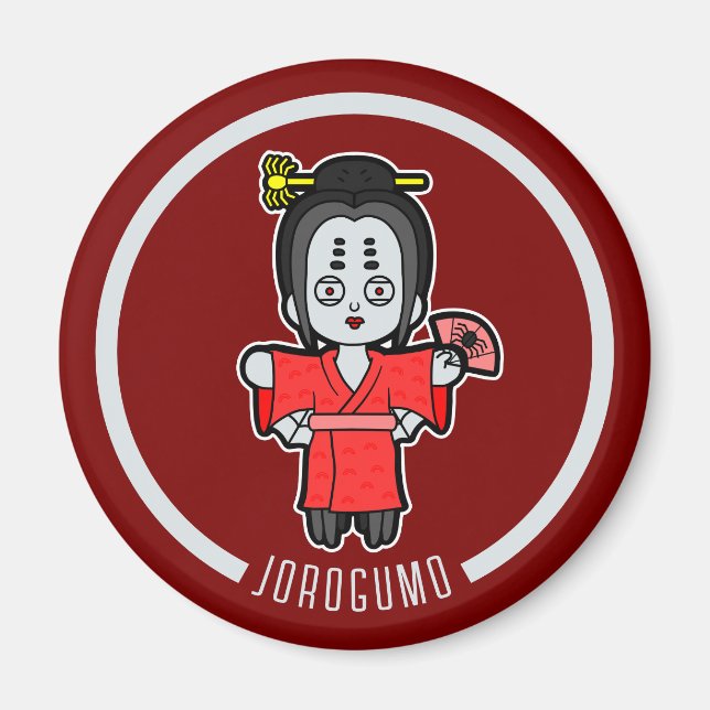 Spider Lady Jorogumo | Japanisch Yokai Magnet (Vorne)