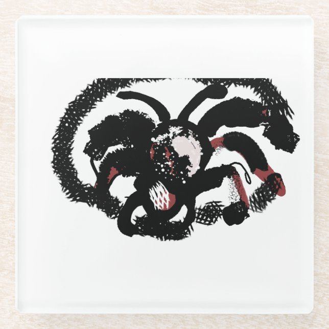 Spider latte joy glasuntersetzer (Vorderseite)