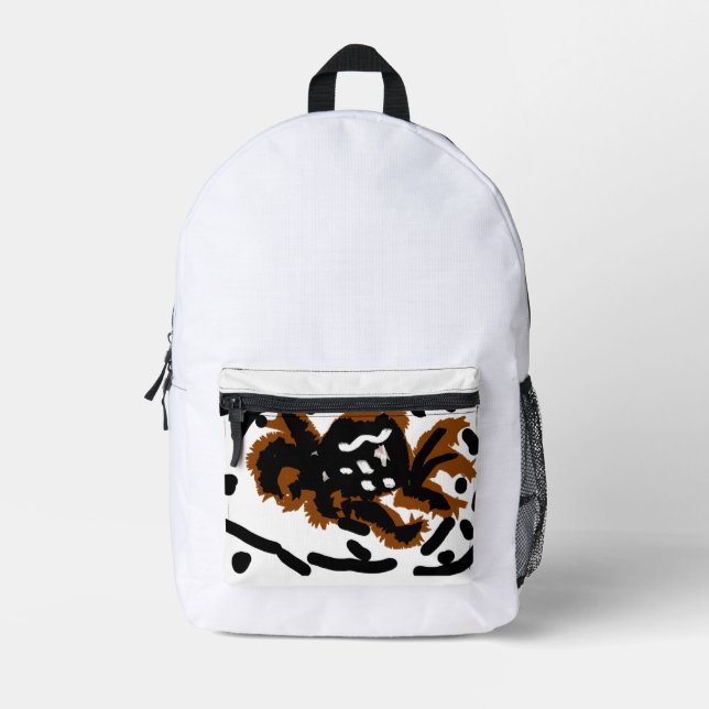 Spider Latte Liebe Bedruckter Rucksack (Vorderseite)