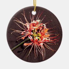 Spider Lily Gedächtnisdekoration - 2 Keramikornament