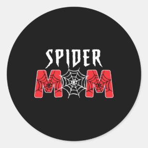 Spider Mama Spider Vater Familienspinnen Geburtsta Runder Aufkleber