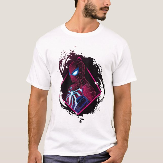 Spider-Man Neon-Netz T-Shirt (Vorderseite)