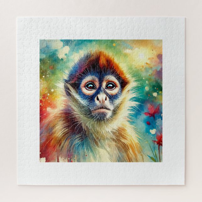 Spider Monkey Harmony 220824AREF117 - Watercolor (Vertikal)
