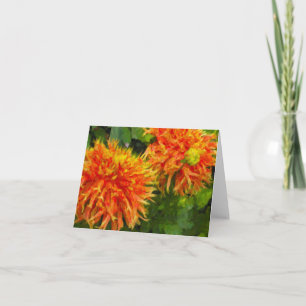 Spider Mum Note Card Karte