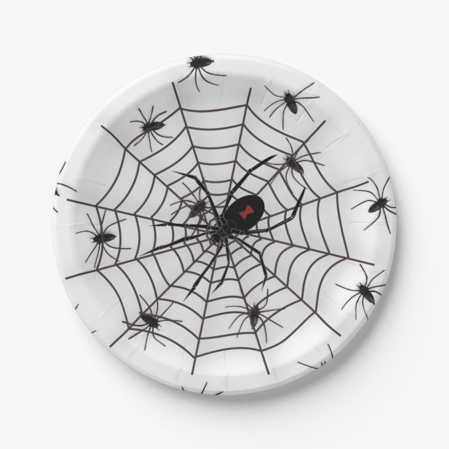 Spider-Party Pappteller (Vorderseite)