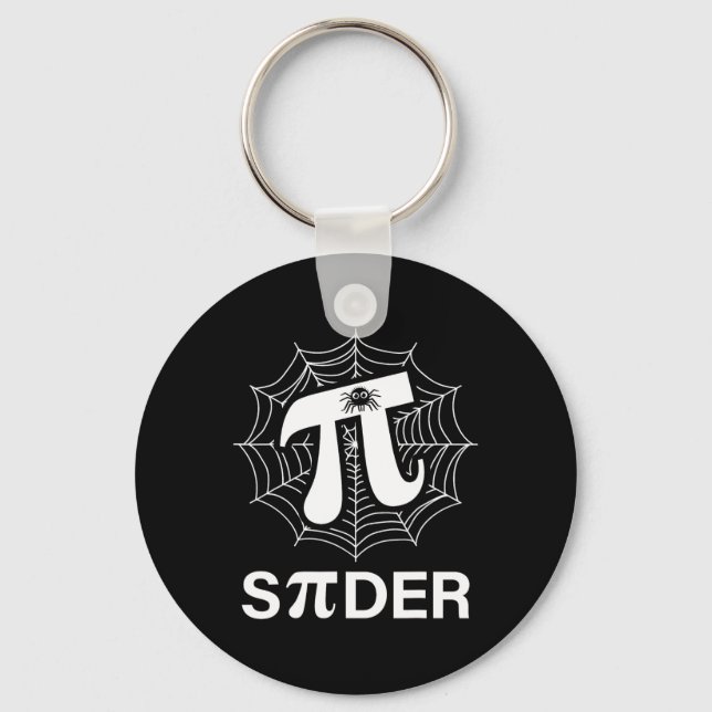 Spider Pi Spider Science Math Lehrer Funny Spider Schlüsselanhänger (Vorderseite)