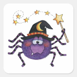 Spider Quadratischer Aufkleber