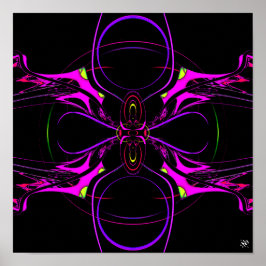 Spider-Schmetterling-Raumschiff (Pareidolia)-Poste Poster