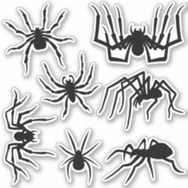 Spider-Silhouetten-Aufkleber-Set Aufkleber