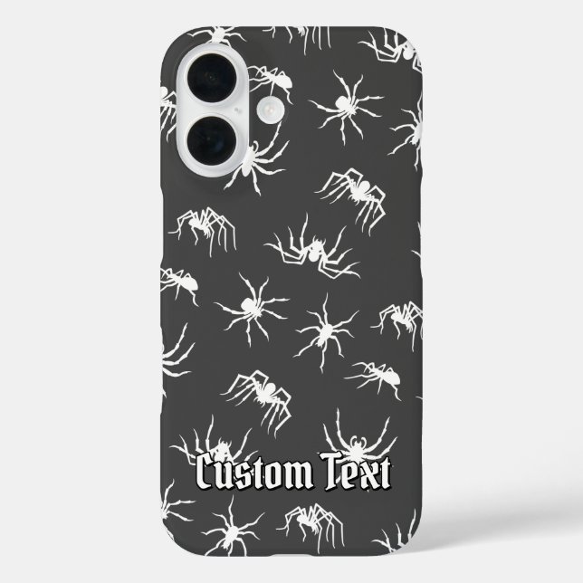 Spider Silhouetten Muster Fall-Mate iPhone Fall 16 Hülle (Rückseite)