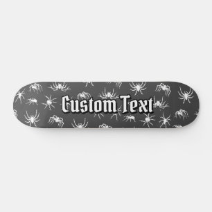 Spider Silhouettes Motif Skateboard