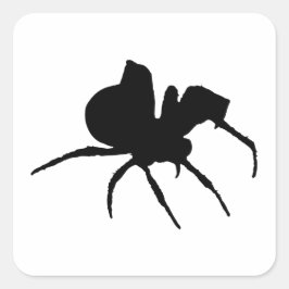 Spider Spooky Halloween Quadratischer Aufkleber